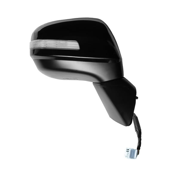 63639H- Fit System Passenger Side Mirror for HONDA Civic Hybrid, (textured black w/PTM cover, w/turn signal, foldaway), R, Heated Power (12-13)