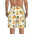 thumbnail image 3 of Yiaed Tiger Lion Print Men's Swim Trunks with Lining Quick Dry Sports Shorts Beach Shorts Boardshorts-Medium, 3 of 5