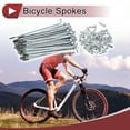 thumbnail image 2 of Unique Bargains 36 Set 13G Bicycle Spokes 13G Bike Wheel Spokes Galvanized Carbon Steel Silver Tone-80mm, 2 of 7