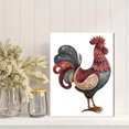 thumbnail image 2 of Vintage Rooster Metal Style Canvas Print, Farmhouse Decor for Living Room, Kitchen, Outdoor, Garden, Patio, 2 of 8
