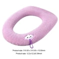 thumbnail image 2 of Funda suave para asiento de inodoro, almohadillas para taburete, cojín con asa, accesorios de baño, 2 of 6