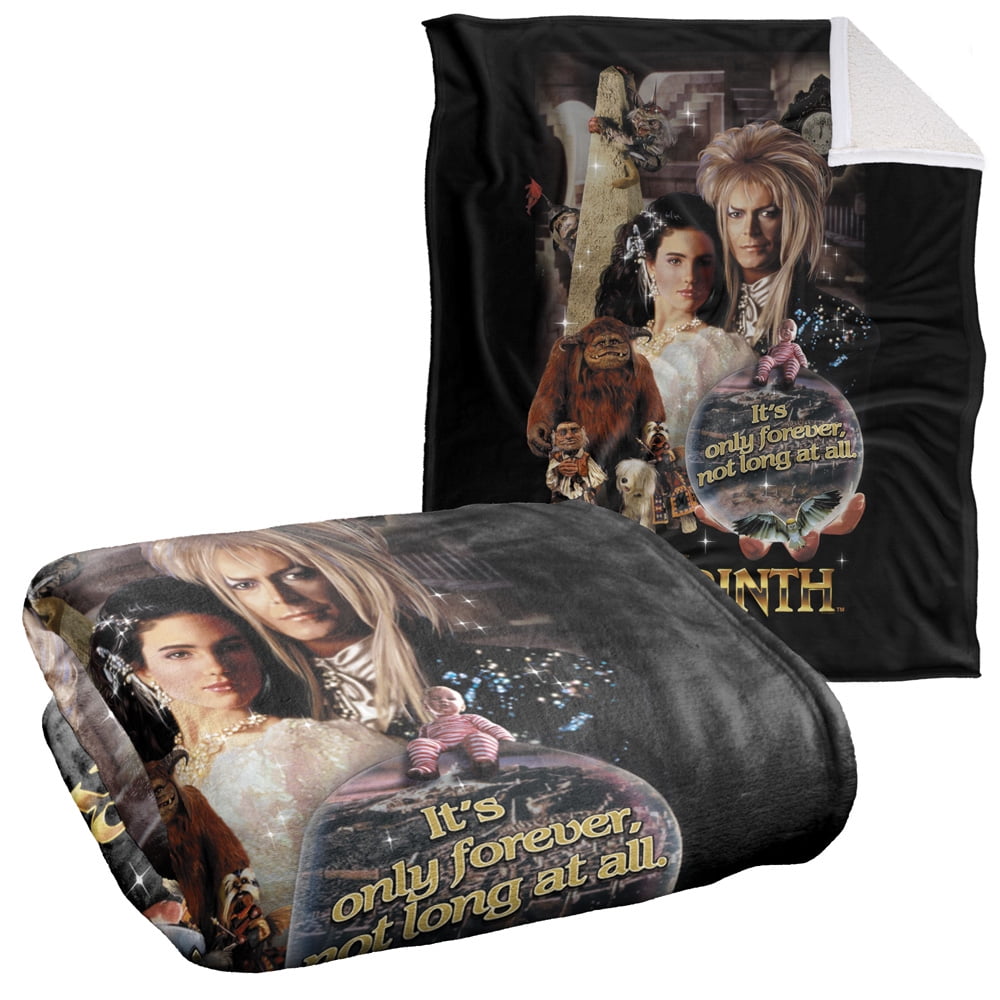 Labyrinth Blanket, 50"x60", Only Forever Silky Touch Sherpa Back Super