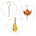 thumbnail image 4 of Trademark Innovations Copper Colored Flower Rain Chain for Gutters and Downspouts, 4 of 5
