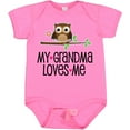 thumbnail image 3 of Inktastic Grandma Loves Me Girls Owl Girls Baby Bodysuit, 3 of 5