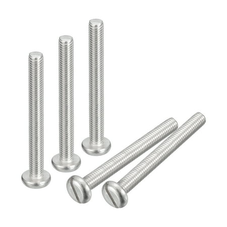 

304 Stainless Steel Machine Screws 20 Pack M5x45mm Slotted Drive Pan Head Screw Bolts