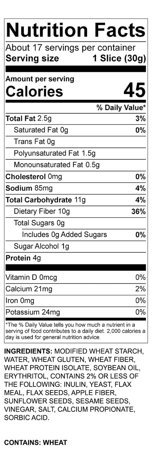Inked Keto, Keto Bread, Paleo foundation Keto certified, Inked Keto Seeds, 1 count.