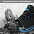 thumbnail image 3 of Steel Toe Cap Trainers Safety Trainers Mens Womens Lightweight Non Slip Safety Shoes Breathable Work Shoes Safety Boots Comfortable, 3 of 8