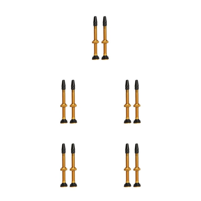 Naiovety Paquete de 2 válvulas de neumático sin cámara de 60mm montaña 12,8mm Base aleación de aluminio válvulas de neumático antifugas piezas de Type2 NO2 Naiovety CBP471118