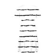 thumbnail image 4 of Sakmal Casual Summer Dresses for Women Crew Neck White Long Short Sleeve Striped Tiered Loose Fit with Pocket Sundress, 4 of 6
