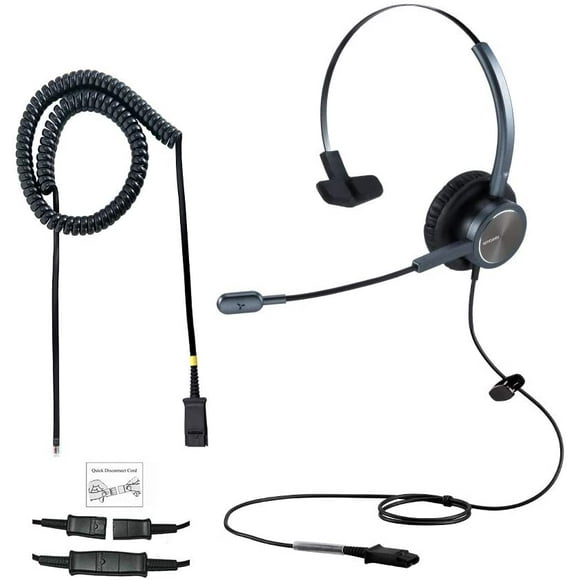 Emaiker Cisco Phone One Ear Call Center Office Telephone with U10 RJ9 Adaptor Works for Cisco CP-7841