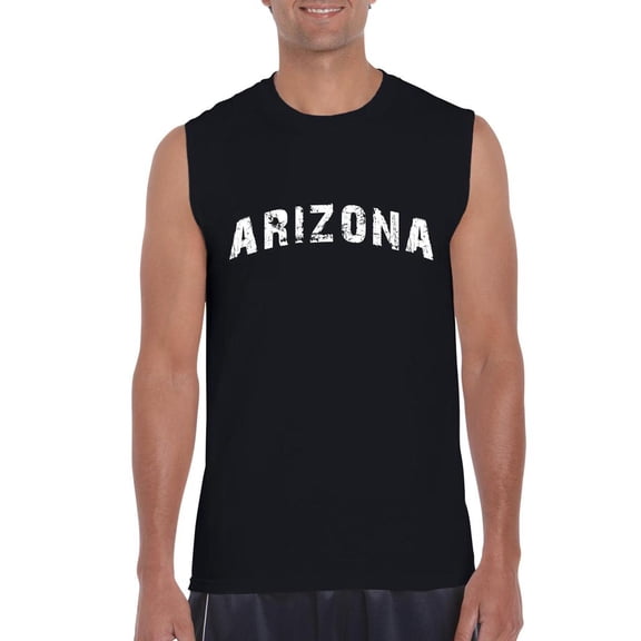 Artix - Men's Graphic T-Shirt Sleeveless, up to Men Size 3XL - Arizona