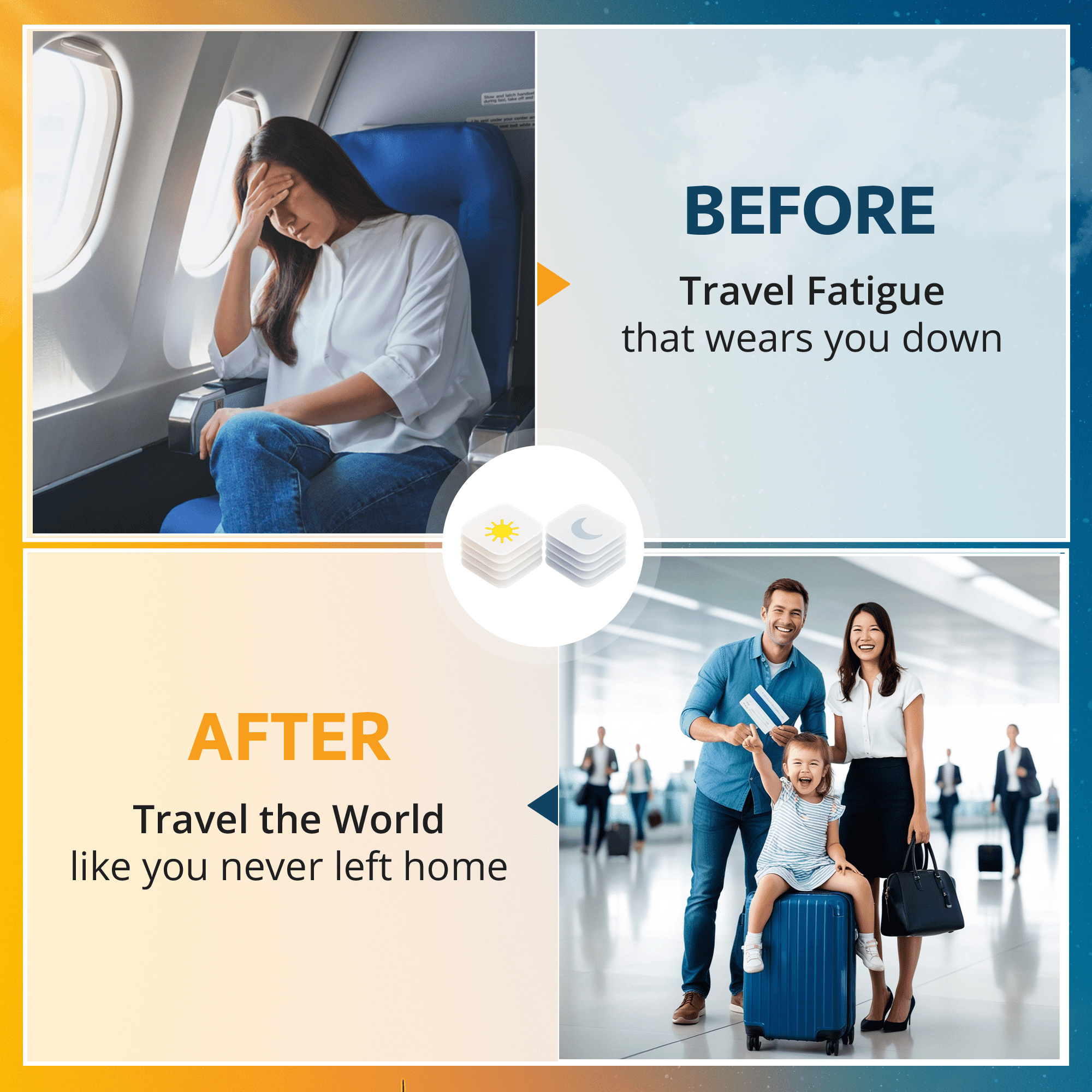 Reset Jet Lag Recovery Patch System | Travel Fatigue Relief, Circadian Rhythm, Sleep Support & Energy Boost,  12 Count