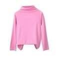 thumbnail image 4 of Size 6Months-7Years Girls Fashion Tops Long Sleeve Shirts Casual Fitted Tee Shirts Solid Color Fall Winter Basic Clothes, 4 of 5
