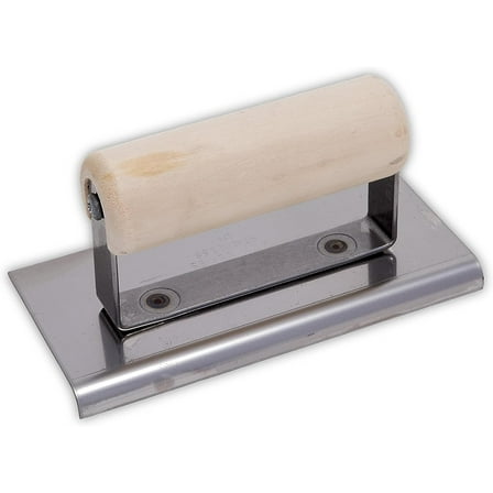 Marshalltown Concrete Curve Edger Wood Handle - Curved Ends - 6 X 3 1/4R 3/8L