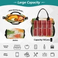 thumbnail image 4 of Large Insulated Lunch Bags for Women Men Leakproof Thermal Meal Lunch Tote Bag for Office Work Picnic Travel Paint Splatter Pattern 9L, 4 of 6