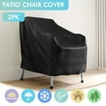 thumbnail image 5 of CATGOOD Patio Chair Covers, 420D Outdoor Chair Cover Waterproof, Lawn Lounge Furniture Cover for Wicker Chair, Swivel Chair, Rocking Chair, Black, 5 of 12