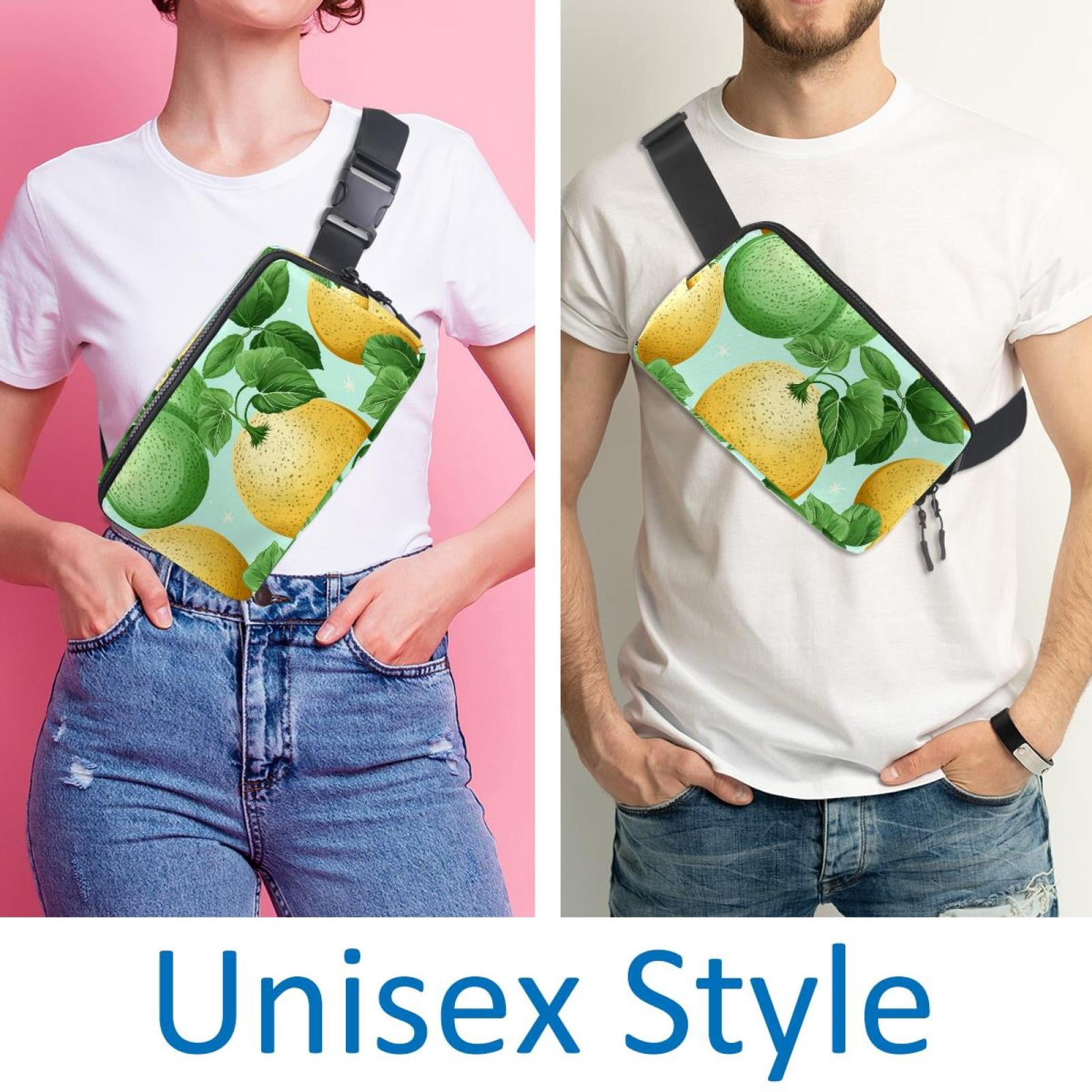 Cantaloupe Lightweight, Adjustable Waist Pack Crossbody Bag Running Belt with Extension Strap - Unisex
