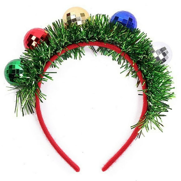 Christmas Ball Headband Hair Hoops Christmas Ball Hair Band Party Favor