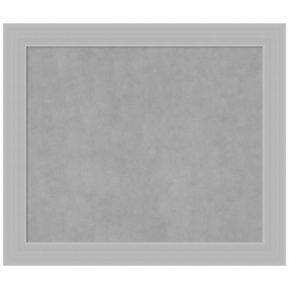 Amanti Art Brushed Sterling Silver Framed Magnetic Board 28 x 24 in.