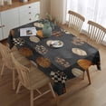 thumbnail image 2 of Patterned Pumpkins Halloween Pattern Rectangle Tablecloth 60"x84",Waterproof Polyester Rectangle Table Cloth, Wipeable Spillproof Polyester Tablecloth for Dining, Camping, Indoor and Outdoor, 2 of 5