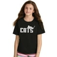 thumbnail image 3 of Cats Kittycat Feline Lovers Cool Cute Crewneck T Shirts Boy Girl Teen Brisco Brands L, 3 of 6
