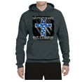 thumbnail image 2 of Wild Bobby, Didn't Come To Be Served Come to Serve, Inspirational/Christian, Unisex Graphic Hoodie Sweatshirt, Charcoal, Small, 2 of 3