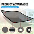 YEOPGYEON RV Awning Side Sun Shade Screen (9'X7' Black Mesh) Camper