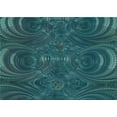 thumbnail image 1 of Ahgly Company Machine Washable Indoor Rectangle Transitional Deep-Sea Blue Area Rugs, 8' x 10', 1 of 7