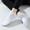 White, variant on Babcutegg Womens Pilates Socks Tight Fitting Ankle Length Breathable and Comfortable Soild Color Non-Slip Athletic Wear for Women Gray Size Free Size