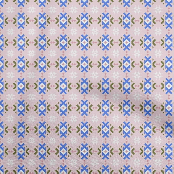 oneOone Silk Tabby Rose Pink Fabric Asian Leaf Block Sewing Craft Projects Fabric Prints By Yard 42 Inch Wide