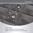 thumbnail image 4 of 2024 Reversible Sofa Slipcover Water Resistant Couch Cover  Sofa Size  Gray/Light Gray, 4 of 7