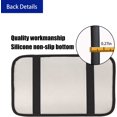 thumbnail image 3 of LAICAIW Four Seasons Universal Armrest Box Mat, Fiber Leather Embossing, Waterproof Car Armrest Seat Cover Center Console Mat (Blue), 3 of 7