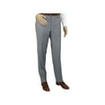 thumbnail image 4 of Mens Mantoni Flat Front Pants All  Wool Super 140's Classic Fit 46306-2 Gray, 4 of 10