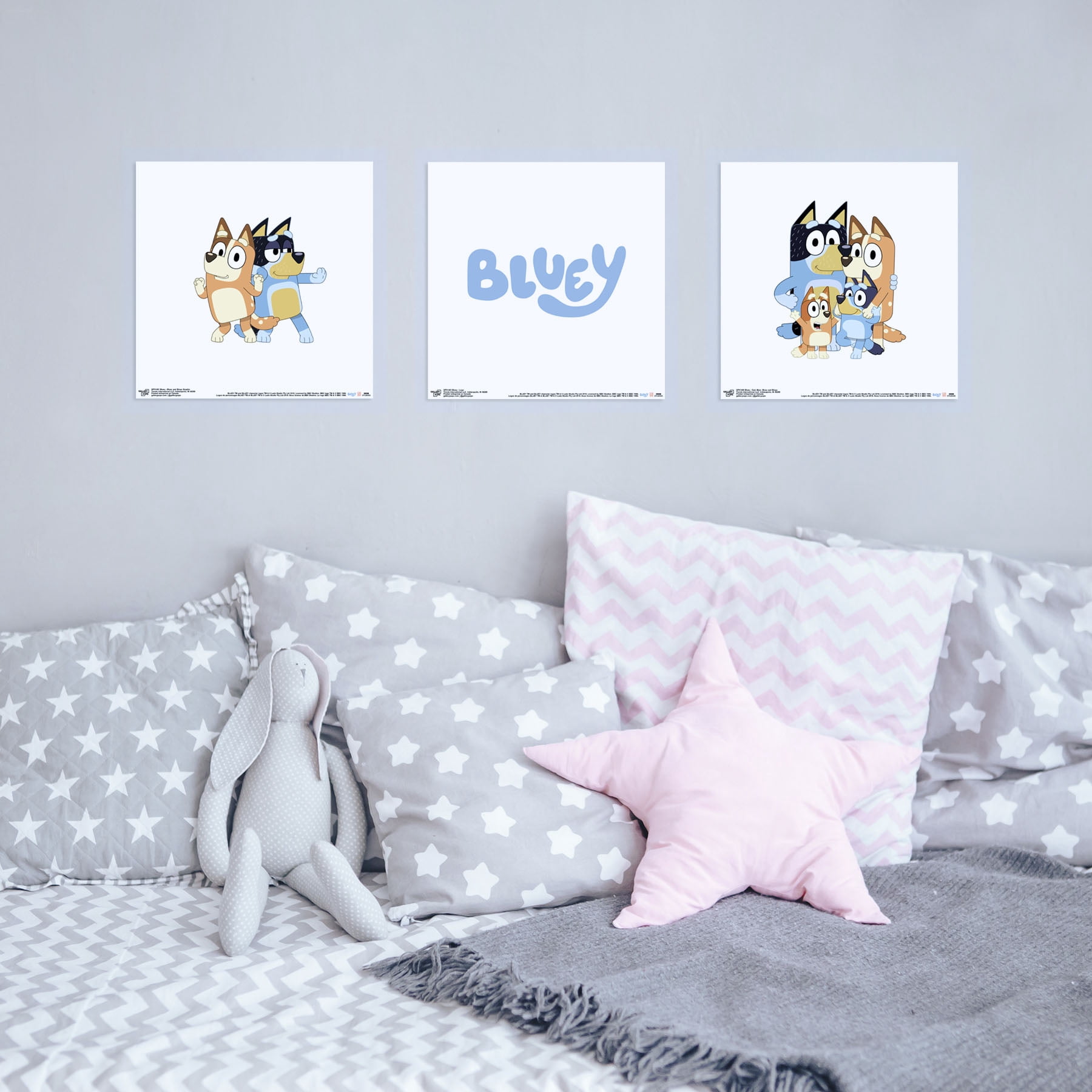 Gallery Pops Bluey - Family Wall Art Bundle (3-Pack)