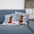 thumbnail image 2 of Hello Winter Doberman Pinscher Smiling in Red Scarf Hat Welcome Christmas Pillow Cushion Double Sided Doberman Dog Lover Gifts Throw Pillow - 00017, 2 of 4