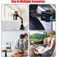 thumbnail image 4 of Soporte para espejo retrovisor de coche, soporte universal para teléfono giratorio de 360 ​​grados, soporte para teléfono ajustable multifunción de 50 mm a 100 mm para coche/asiento trasero/cocina (v, 4 of 5