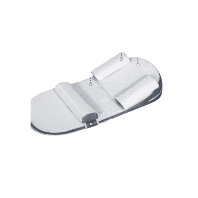 Cojín Almohada Antireflujo Para Bebé Malubero BLANCO GRIS