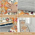 thumbnail image 7 of Findosom 2'x6' Vintage Runner Rug 0.4" Distressed Hallway Rug Non Slip Laundry Runner Rug Decor Rug Washable Runner Rug Kitchen Floor Mat Entryway Rug Runner for Laundry Kitchen Dark, Orange, 7 of 7