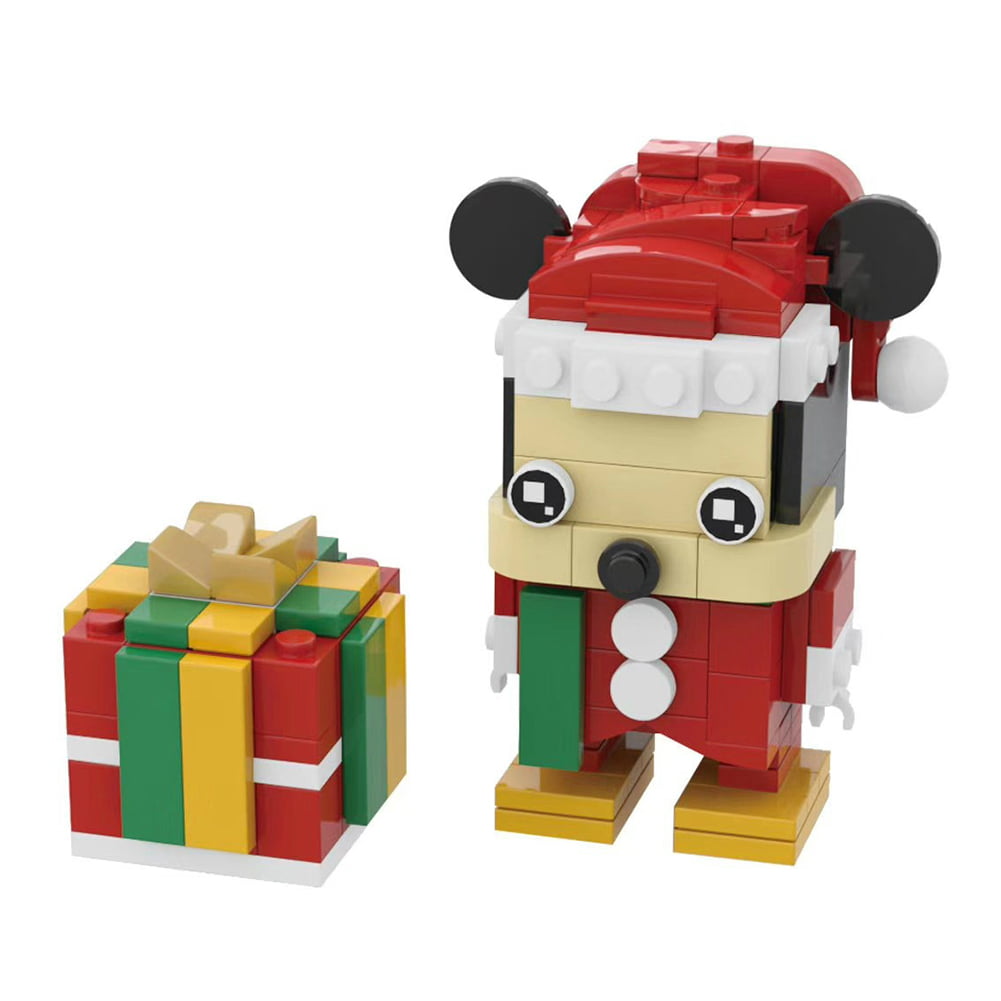 4pcs Building Blocks BrickHeadz Christmas Gift Santa Claus Snowman Education Toy