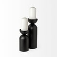 thumbnail image 2 of Mercana Alex Metal Decorative Table Candle Holder in Black, 2 of 7