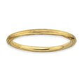 thumbnail image 1 of Sterling Silver Stackable Expressions Gold-plated Step-down Ring Size 7, 1 of 3