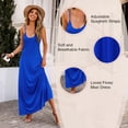 thumbnail image 5 of 2024 Summer Tropical Hawaiian Holiday Beach Dresses Plus Size Loose Women's Camisole Dress Sexy Ladies Party Backless Maxi Dress, 5 of 6