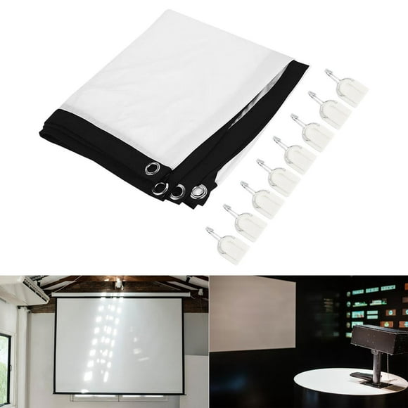 Pantalla de Proyección para Proyector 100 pulgadas Perfecl Superficie Blanca Mate 16:9 Portátil