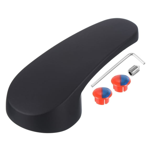 Uxcell 40mm Single Lever Faucet Handle for Kitchen,4.3"x1.9", Black