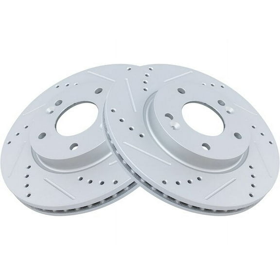 Front Brake Rotor Set 2 Piece - Compatible with 2021 - 2022 Kia Seltos