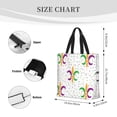 thumbnail image 3 of Pofeuu Mardi Gras Carnival1 Print Tote Bag for Women,Hobo HandBags with Zipper,Large Capacity Casual Shoulder Handbags with Inner Pockets, 3 of 7