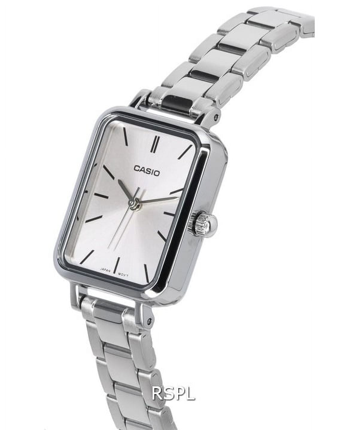 Casio Women’s Silver Watch with Pink Dial - LTP-V009D-4EUDF