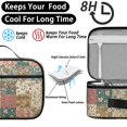 thumbnail image 4 of Pioneer Flower Floral Print Pattern Insulated Lunch Bag Teen, Toddler Lunch Bag,Bento School Lunch Bag for Teen for Work,Picnic or Travel, 4 of 5