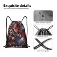 thumbnail image 4 of Zufioo Chucky Print Sports Cinch Sack Gym String Bags Machine Washable Heavy Duty String Backpack for Men Women-Medium, 4 of 6