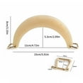 thumbnail image 5 of Resin Bag Handle With Horseshoe Buckle Unique Crescent Design Stylish Replacement For Handbag Purses Accessories, 5 of 8
